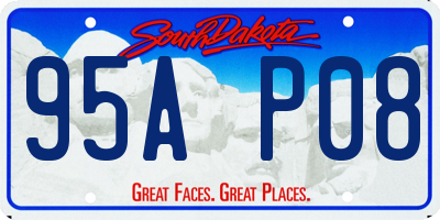 SD license plate 95AP08