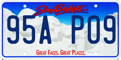 SD license plate 95AP09