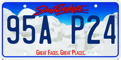 SD license plate 95AP24