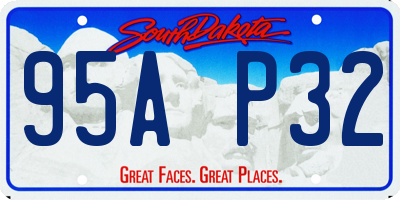 SD license plate 95AP32