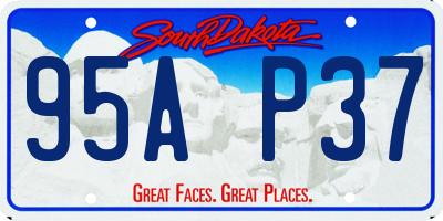 SD license plate 95AP37