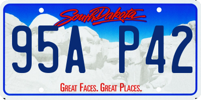 SD license plate 95AP42