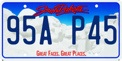 SD license plate 95AP45