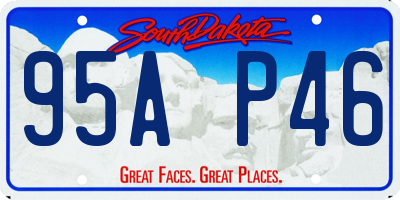 SD license plate 95AP46