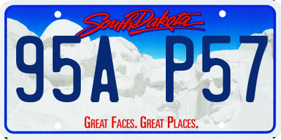 SD license plate 95AP57