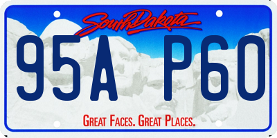 SD license plate 95AP60