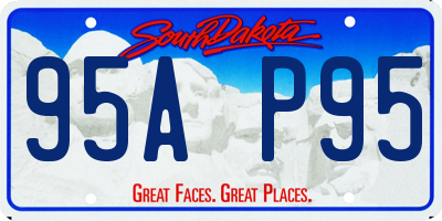 SD license plate 95AP95