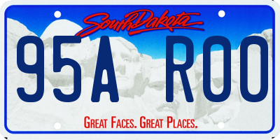 SD license plate 95AR00