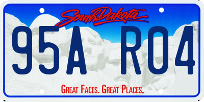 SD license plate 95AR04