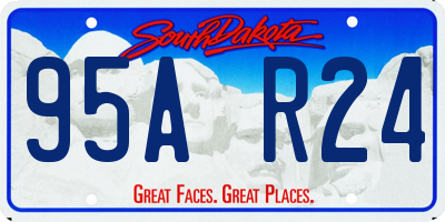 SD license plate 95AR24