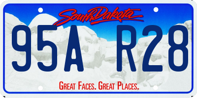 SD license plate 95AR28