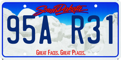 SD license plate 95AR31