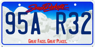 SD license plate 95AR32
