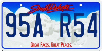 SD license plate 95AR54