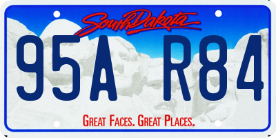 SD license plate 95AR84