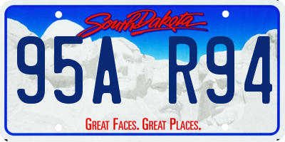 SD license plate 95AR94