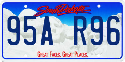 SD license plate 95AR96