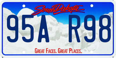 SD license plate 95AR98