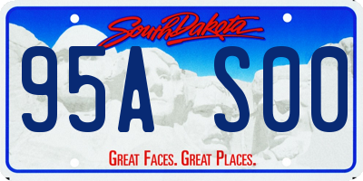 SD license plate 95AS00