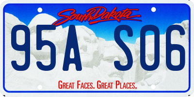 SD license plate 95AS06
