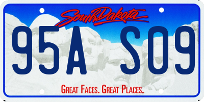 SD license plate 95AS09