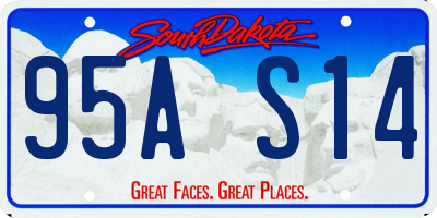 SD license plate 95AS14