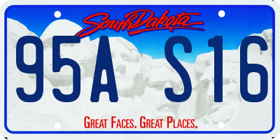 SD license plate 95AS16