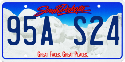 SD license plate 95AS24