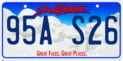 SD license plate 95AS26