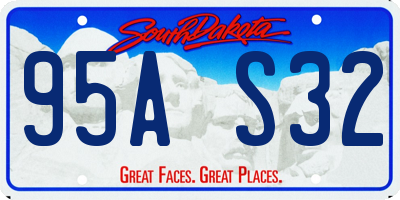 SD license plate 95AS32