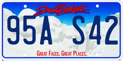 SD license plate 95AS42