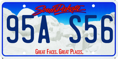 SD license plate 95AS56