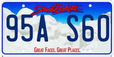 SD license plate 95AS60