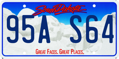 SD license plate 95AS64