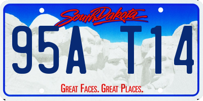 SD license plate 95AT14