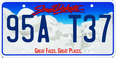 SD license plate 95AT37