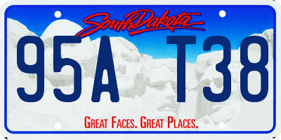 SD license plate 95AT38