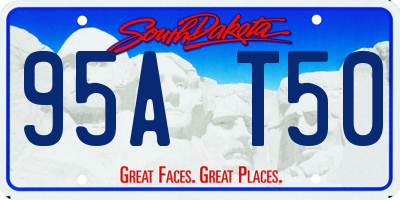 SD license plate 95AT50