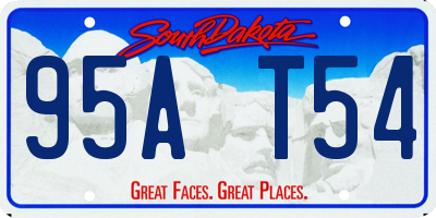 SD license plate 95AT54