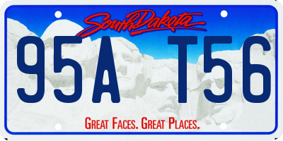 SD license plate 95AT56