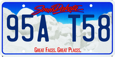 SD license plate 95AT58