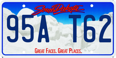 SD license plate 95AT62