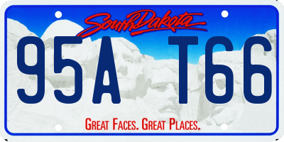 SD license plate 95AT66