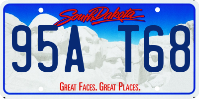 SD license plate 95AT68