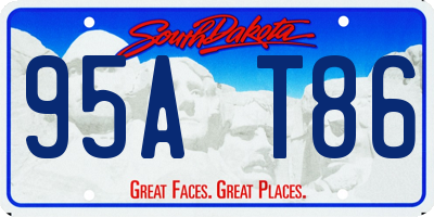 SD license plate 95AT86