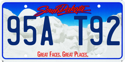 SD license plate 95AT92