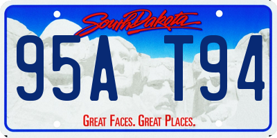 SD license plate 95AT94