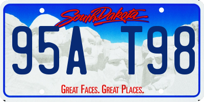 SD license plate 95AT98