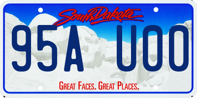 SD license plate 95AU00