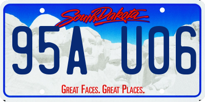 SD license plate 95AU06